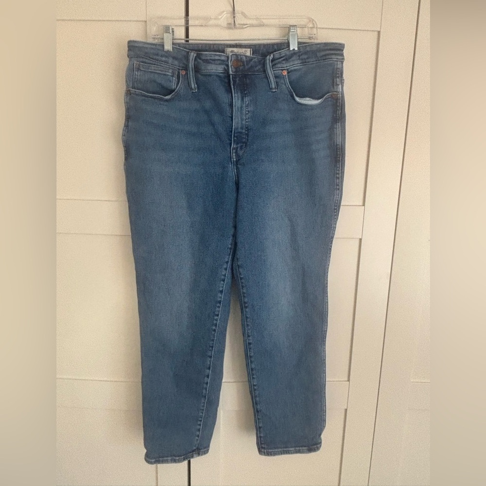 Madewell Curvy Stovepipe Women's Straight Blue Jeans Size 33